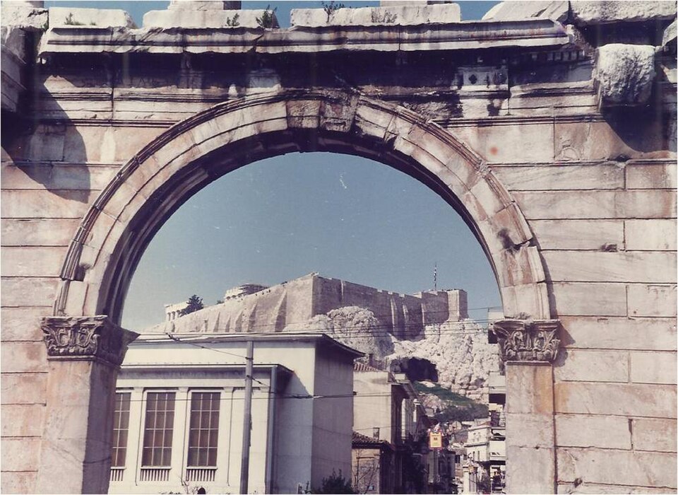 A photograph of Arch of Hadrian