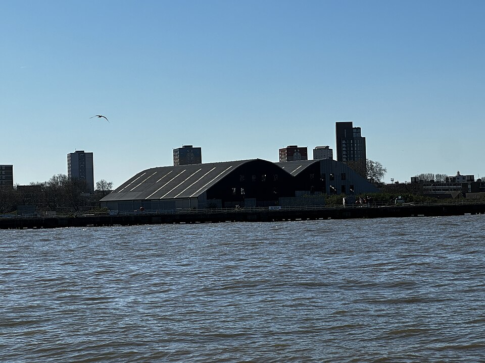 A photograph of Convoys Wharf