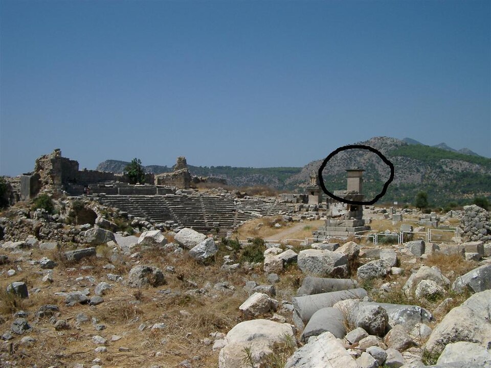 A photograph of Harpy Tomb