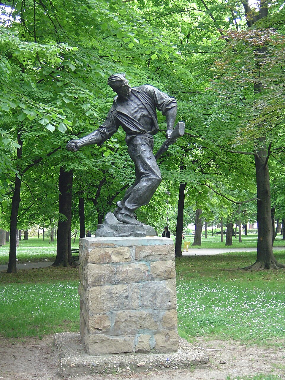 A photograph of Monument "Bombaš" in Zemun