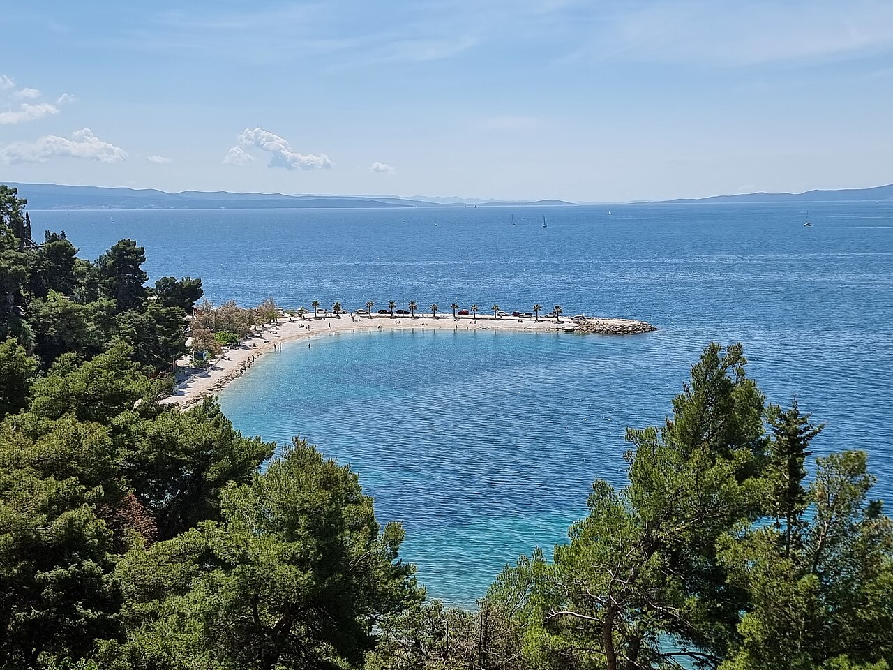 A photograph of Kašjuni Beach