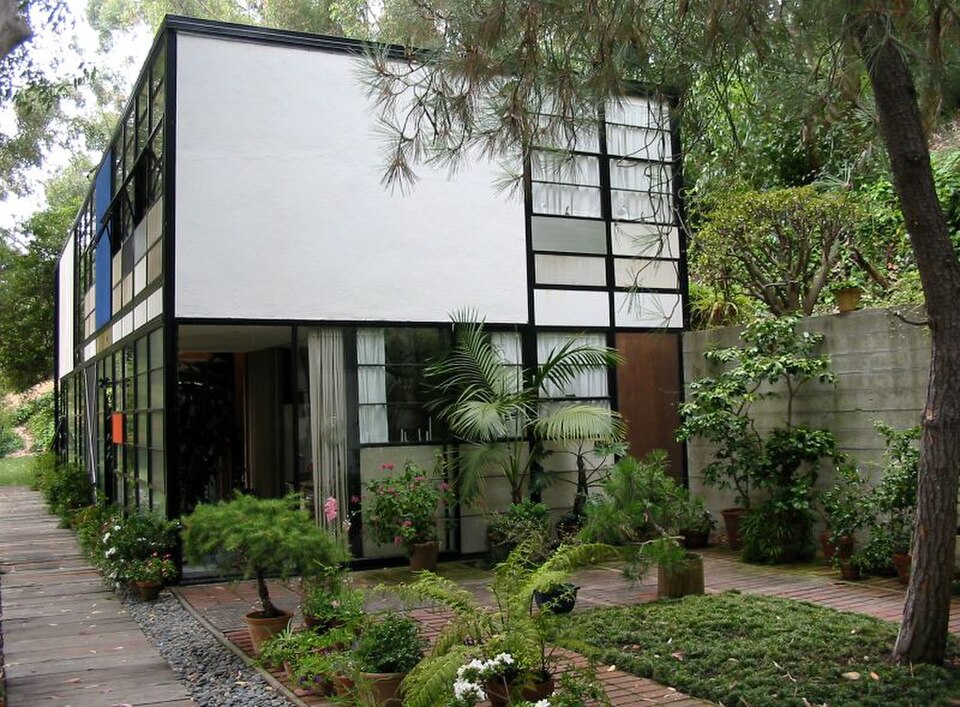 A photograph of Eames House