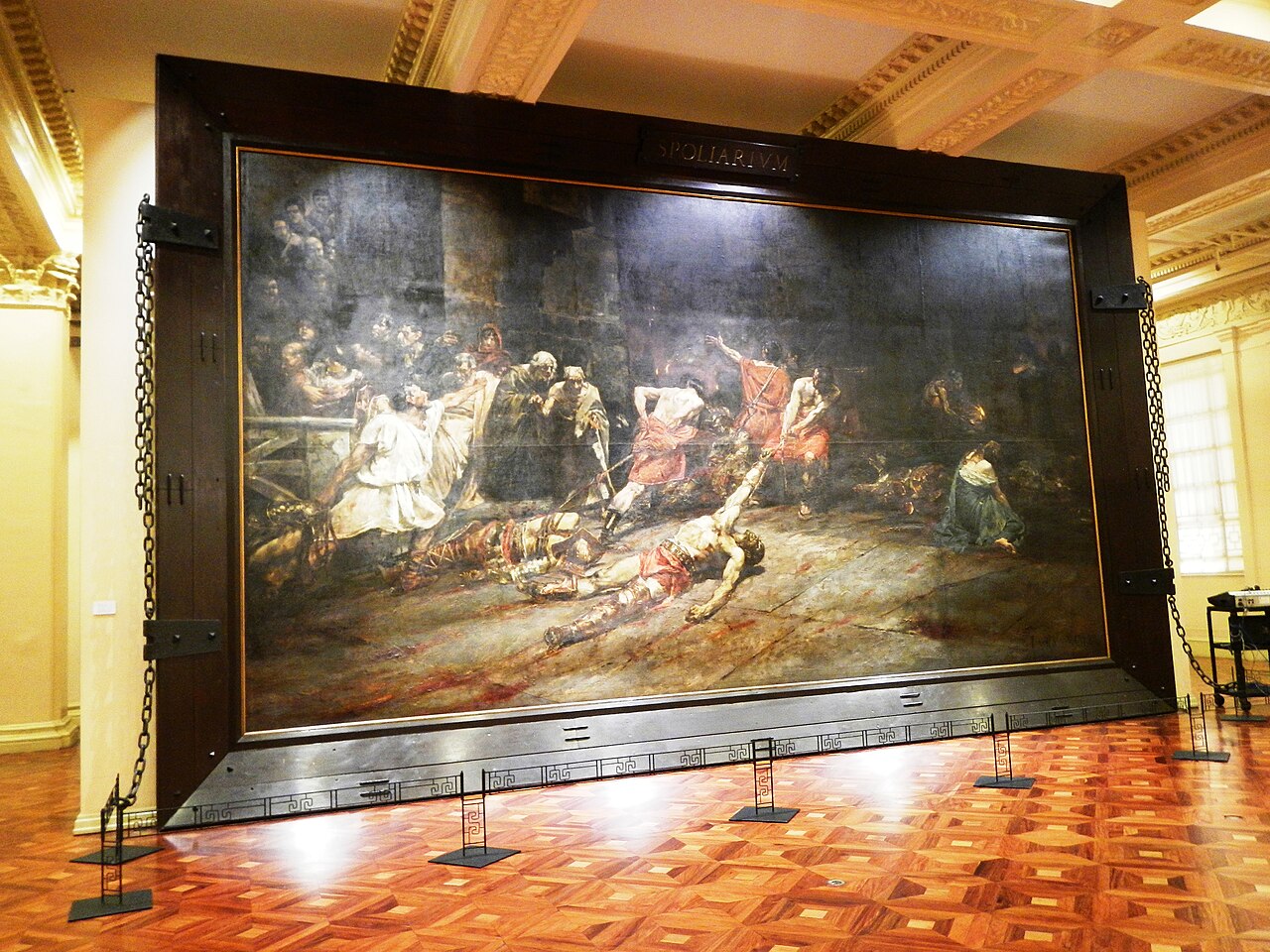 A photograph of Spoliarium