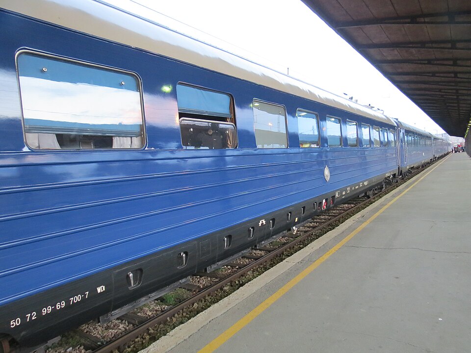 A photograph of Tito's Blue Train