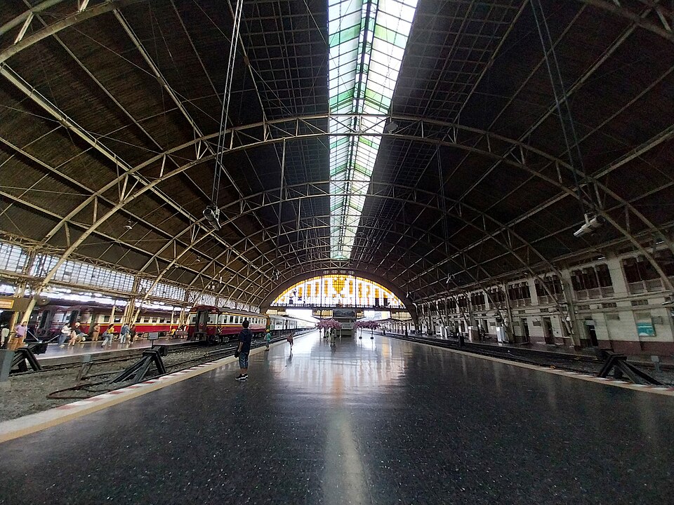 A photograph of Hua Lamphong railway station