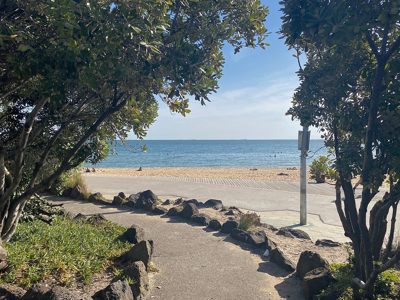 Ein Foto von St Kilda Beach