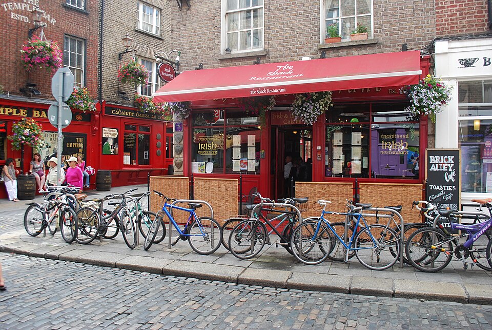 A photograph of Temple Bar