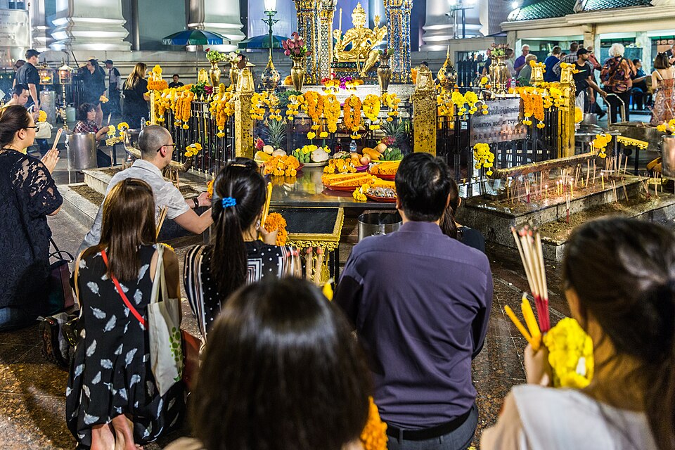 A photograph of Erawan Shrine
