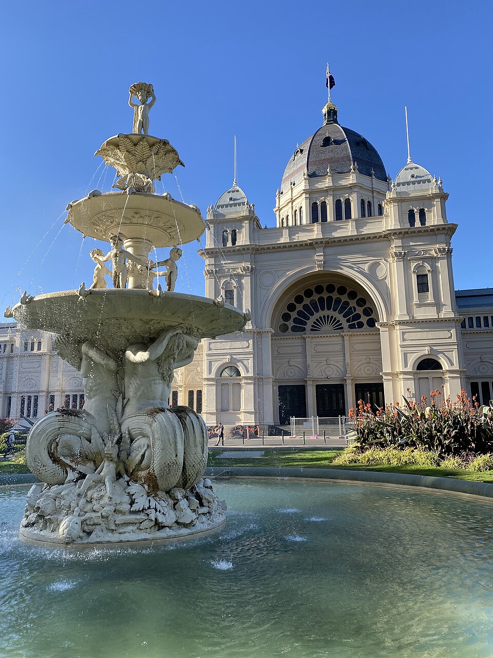 A photograph of Royal Exhibition Building