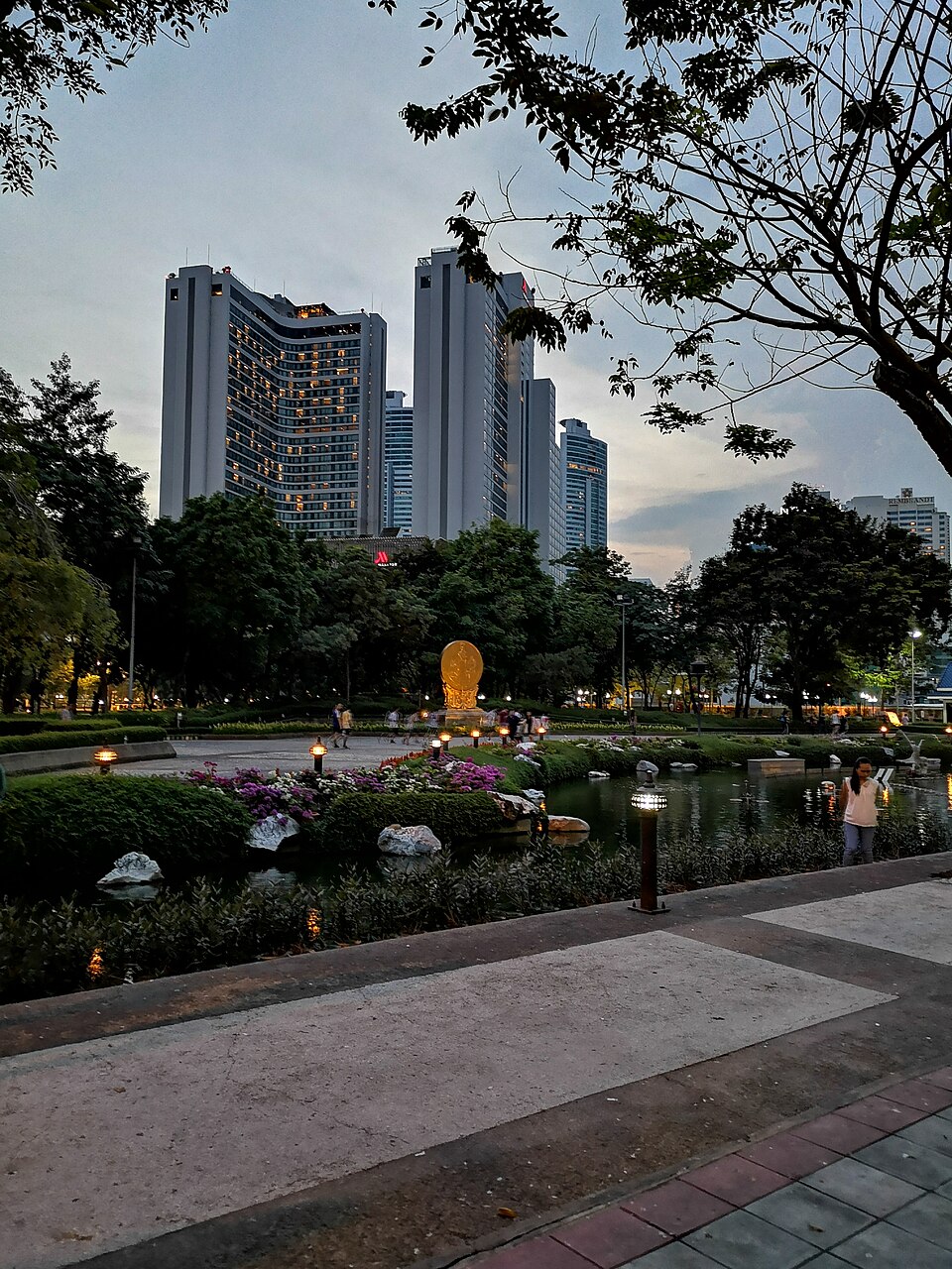 A photograph of Benjasiri Park