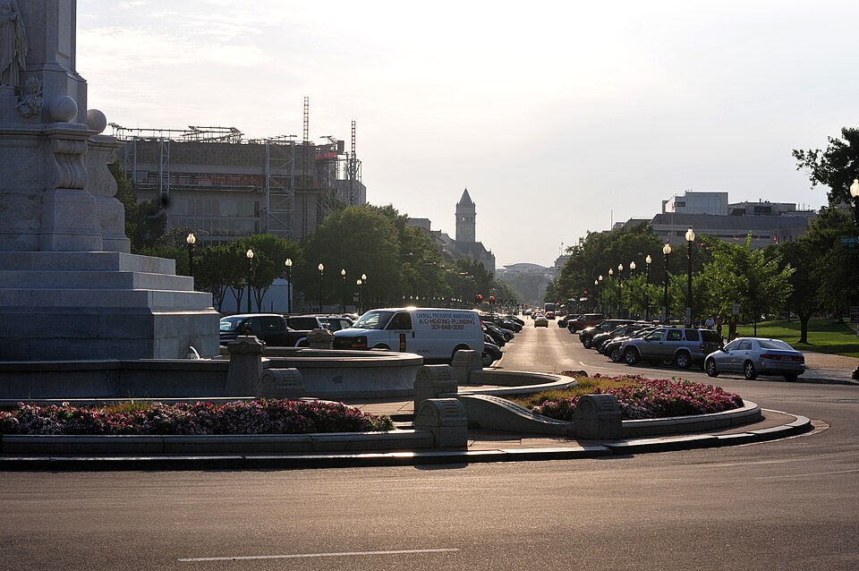 A photograph of Peace Monument