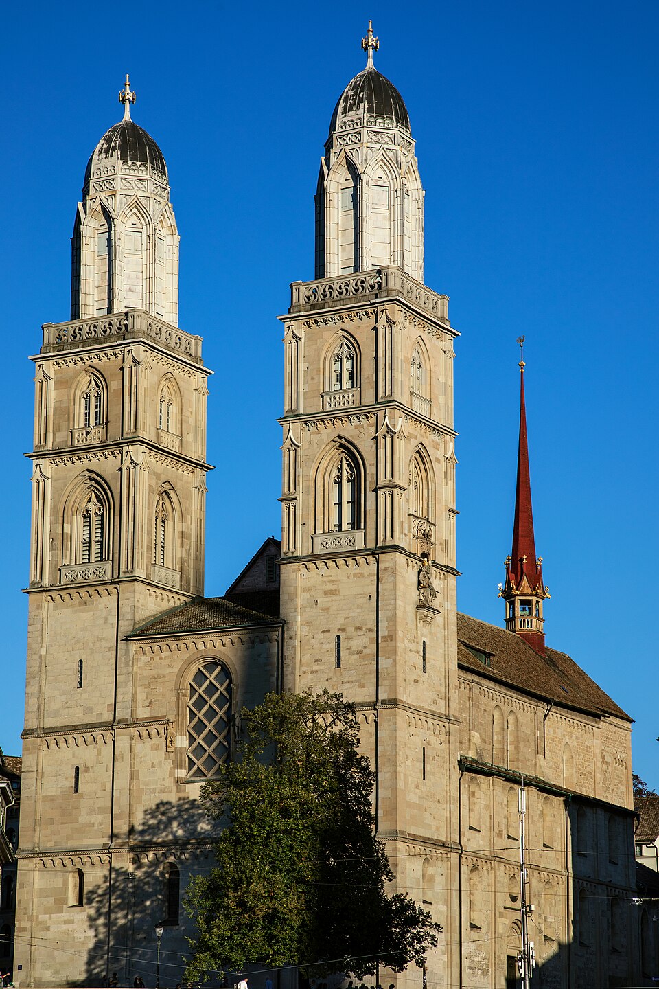 A photograph of Grossmünster