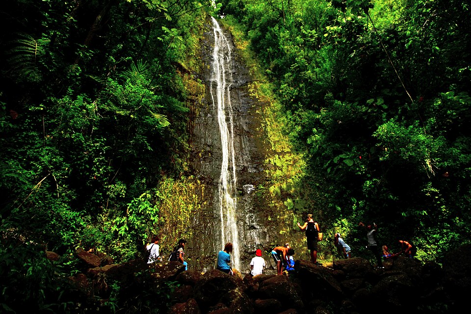 A photograph of Manoa Falls