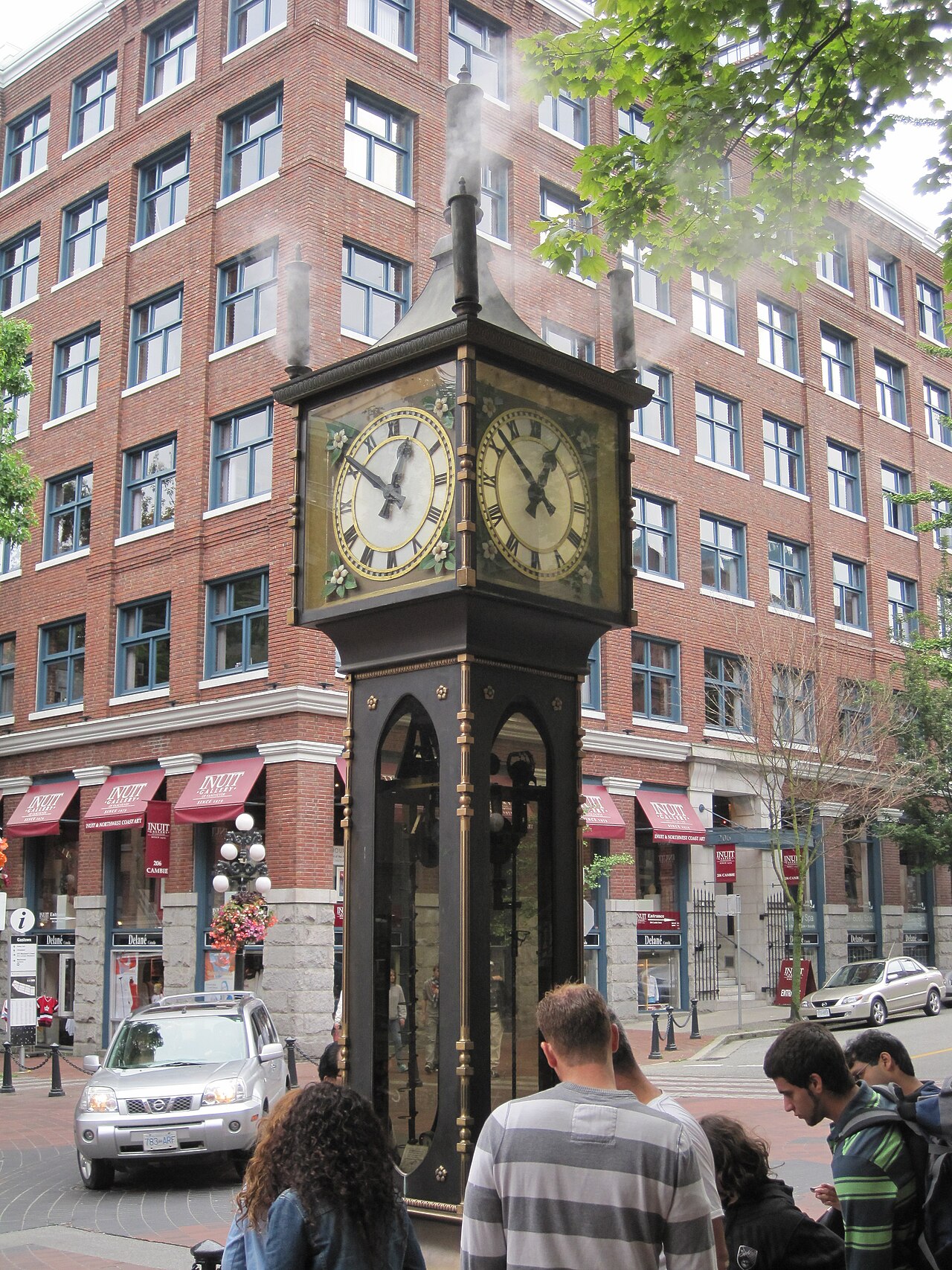 A photograph of Gastown Steam Clock