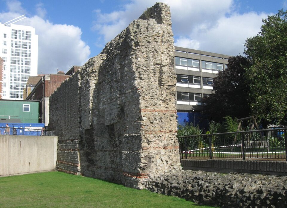 A photograph of Portion Of Old London Wall