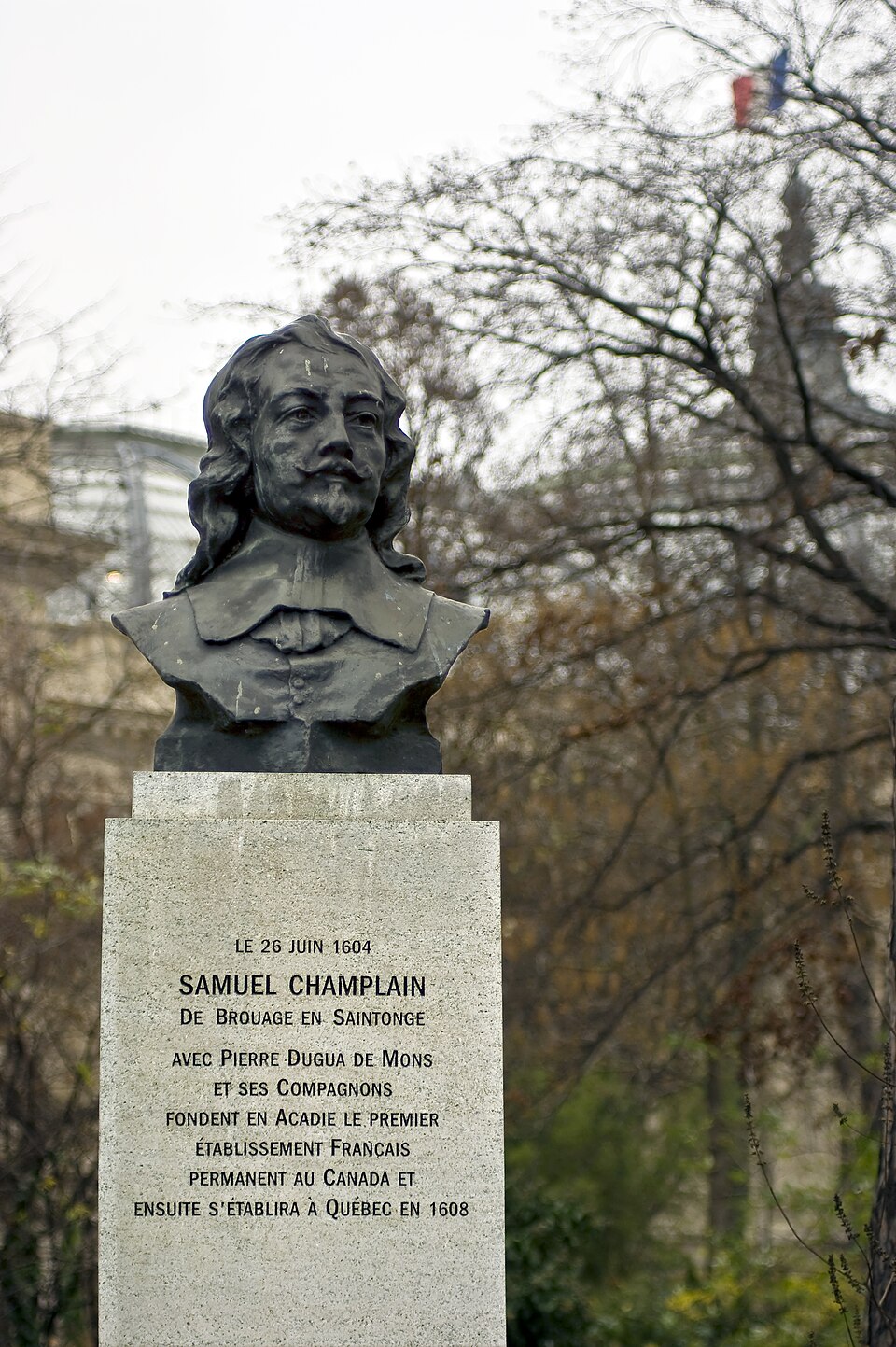 A photograph of Bust of Samuel Champlain