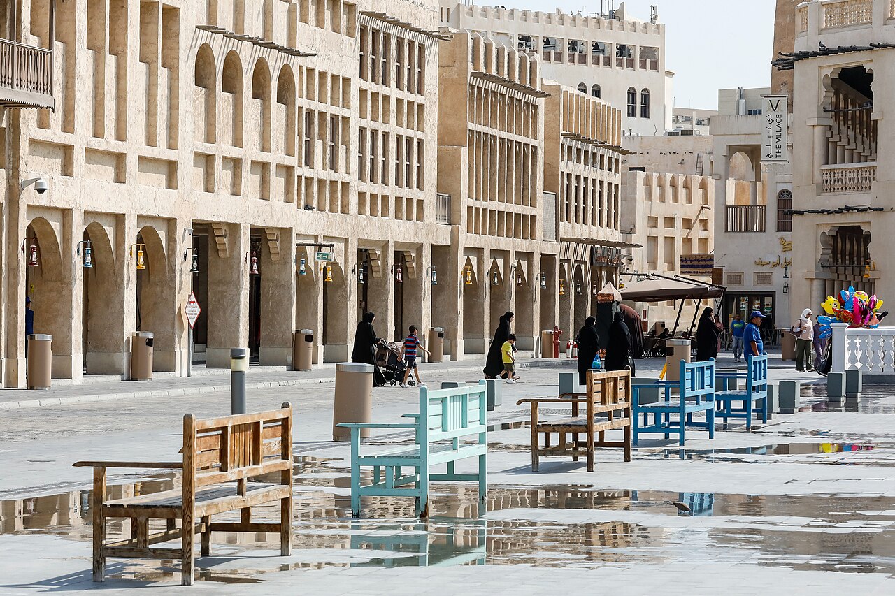 A photograph of Souq Waqif