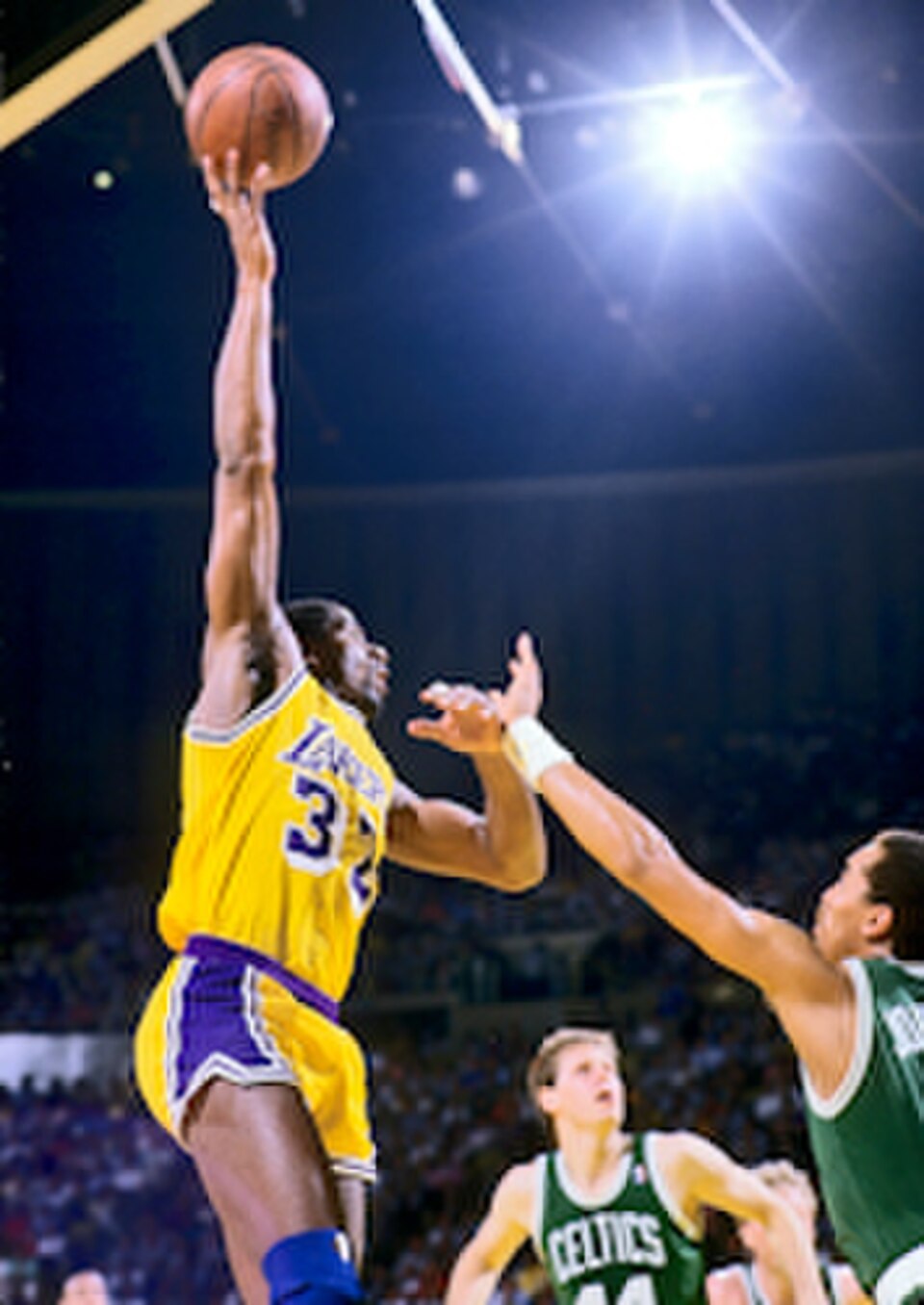 A photograph of Magic Johnson