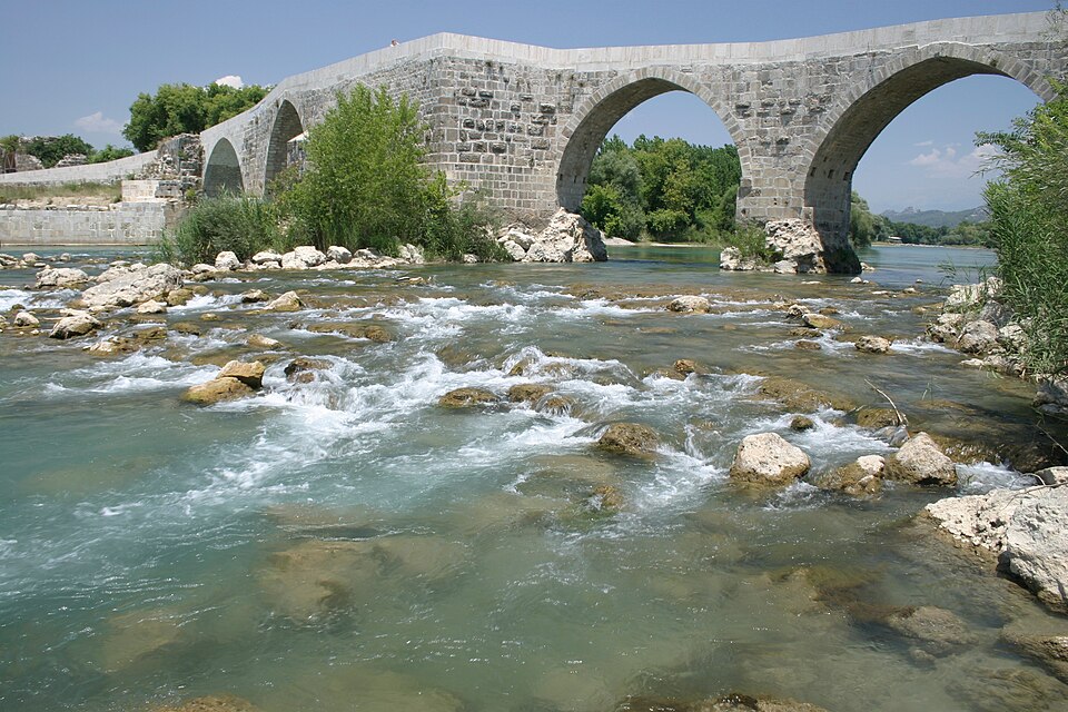A photograph of Eurymedon Bridge
