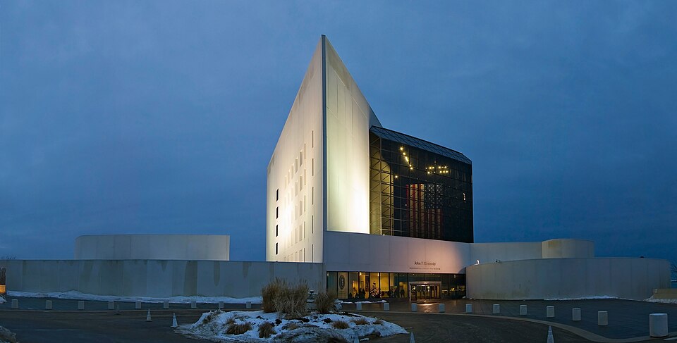 A photograph of John F. Kennedy Presidential Library and Museum