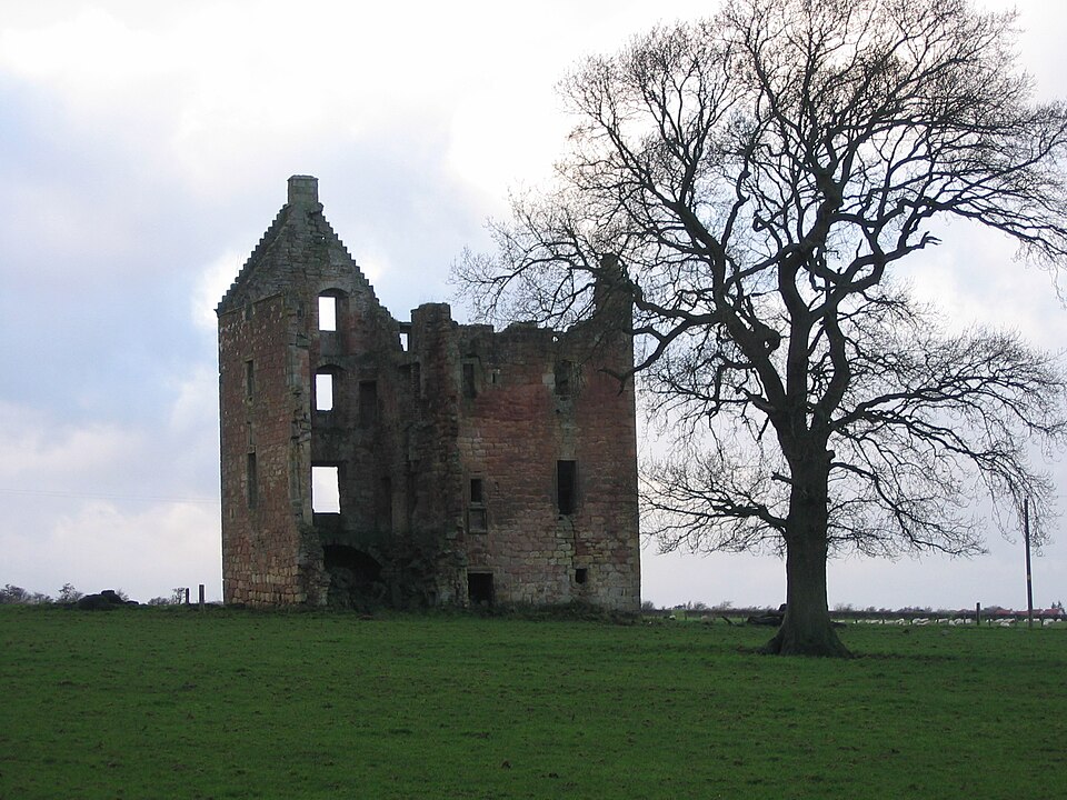 A photograph of Gilbertfield Castle