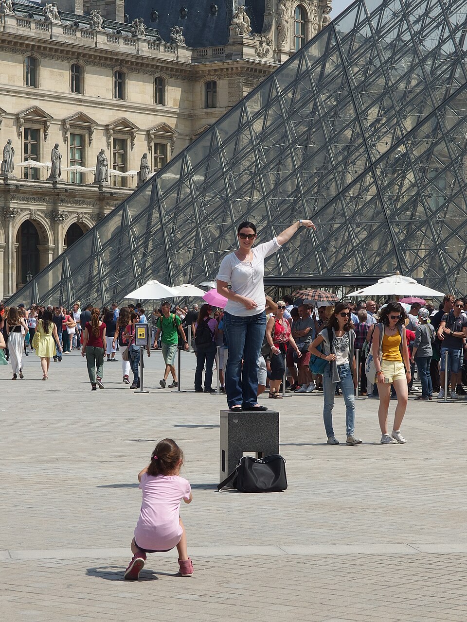 A photograph of Louvre Palace