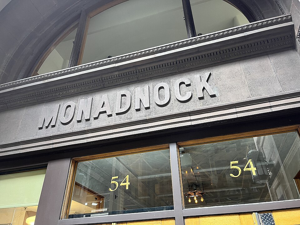 A photograph of Monadnock Building