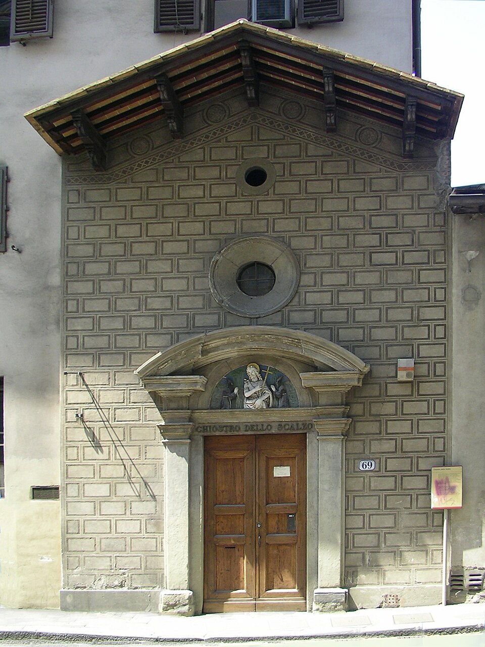 A photograph of Cloister of the Scalzo