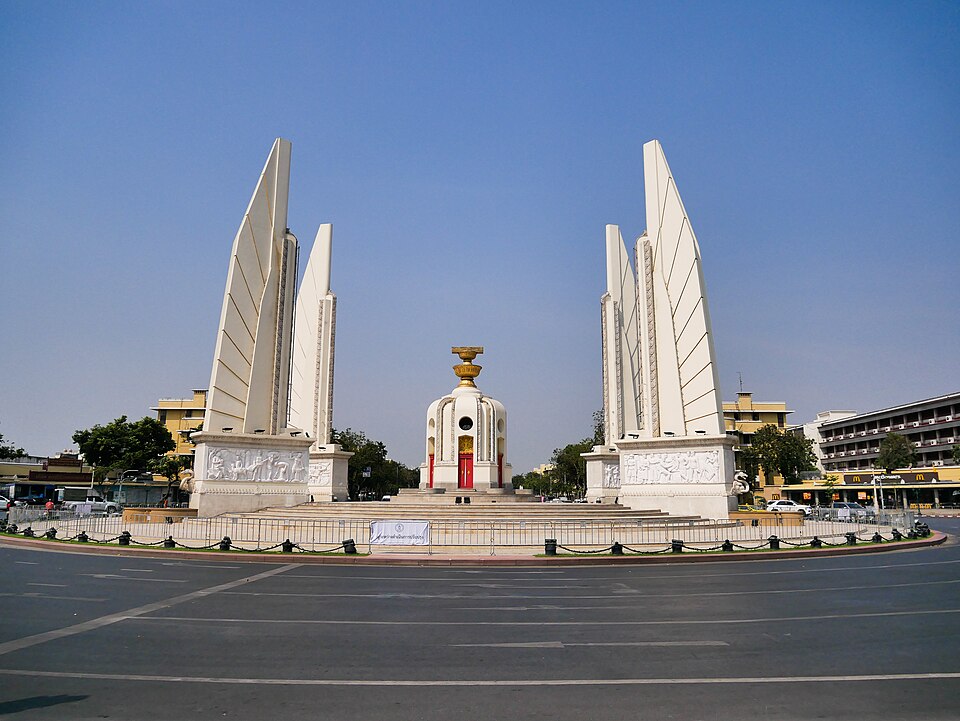 A photograph of Democracy Monument