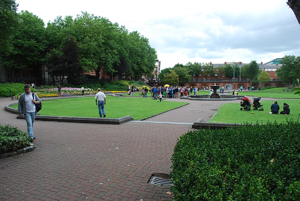 A photograph of St. Patrick's Cathedral Park