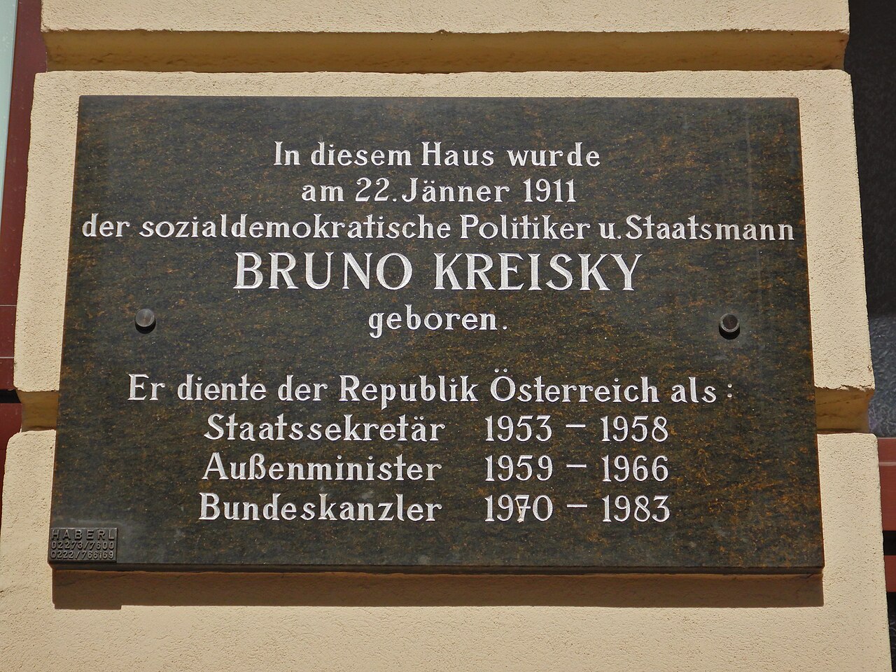 Geburtshaus Bruno Kreisky