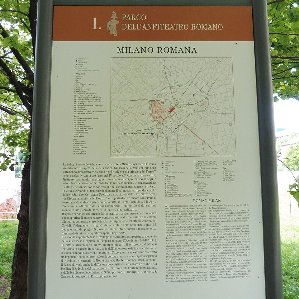 A photograph of Milan Antiquarium