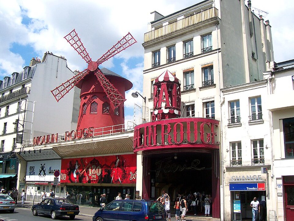 A photograph of Moulin Rouge