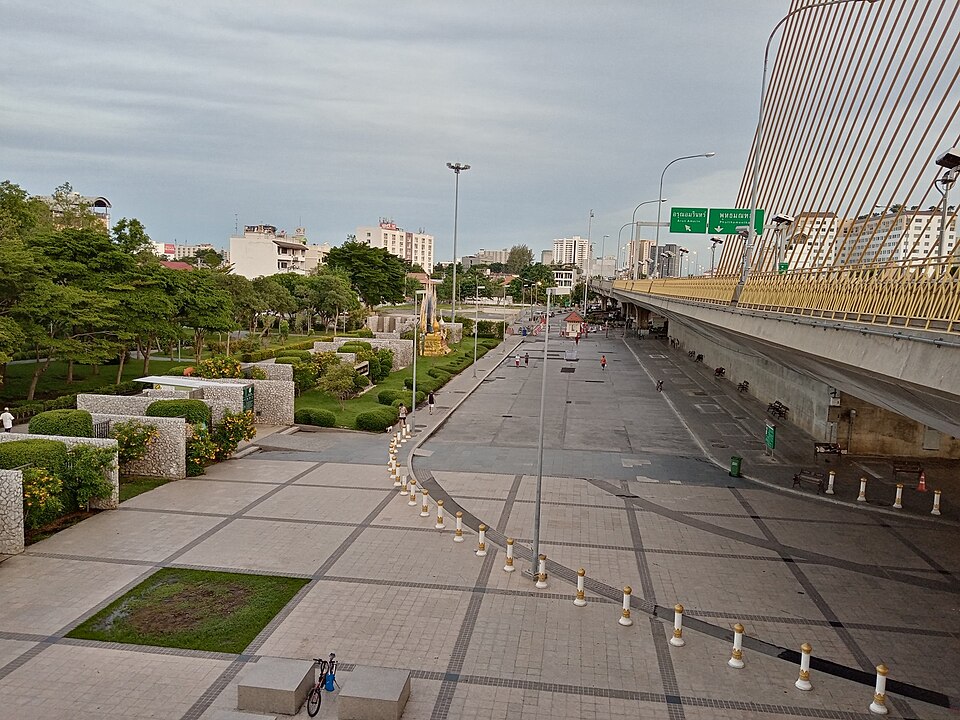 A photograph of Rama VIII Park
