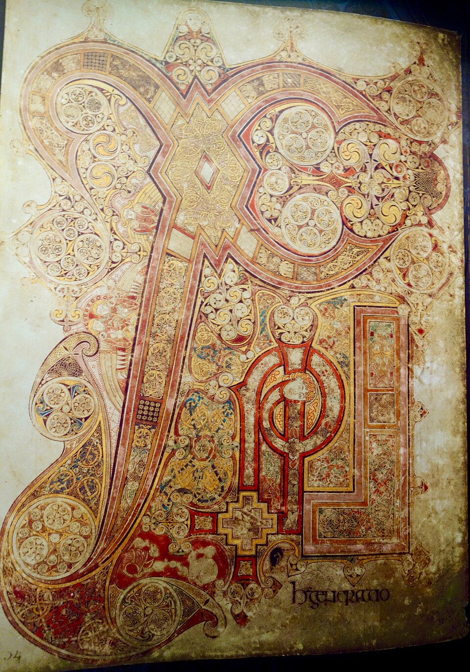 A photograph of Book of Kells