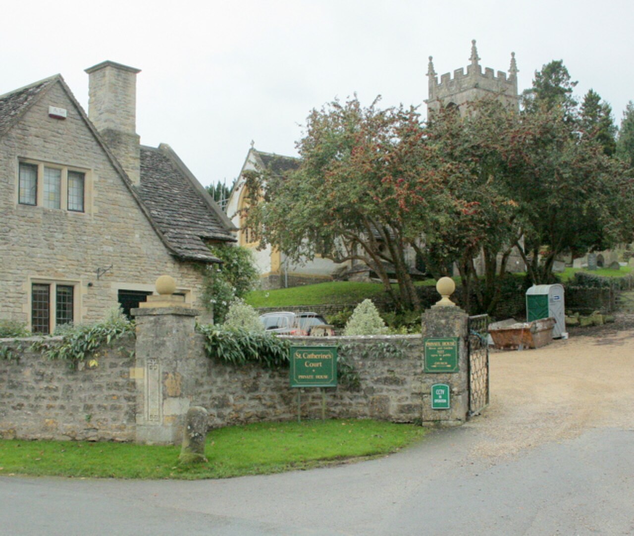 A photograph of St. Catherine's Church