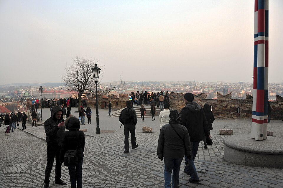 A photograph of Prague Castle