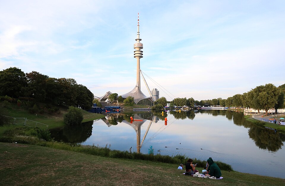 A photograph of Olympiaturm