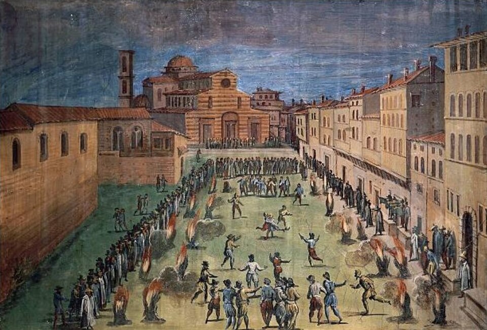 A photograph of Piazza Santo Spirito