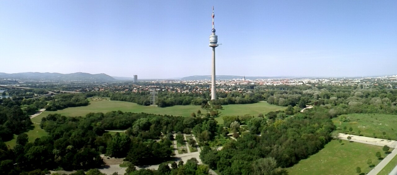 Uma fotografia de Donaupark