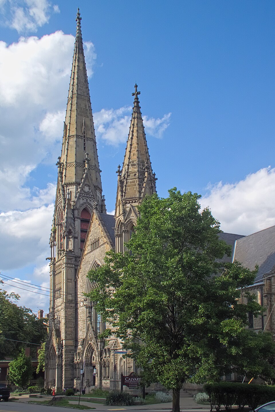 A photograph of Calvary Methodist Episcopal Church