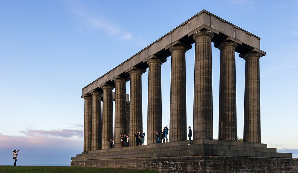 A photograph of National Monument of Scotland