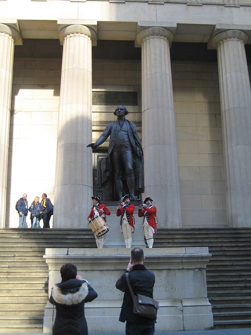 A photograph of Federal Hall
