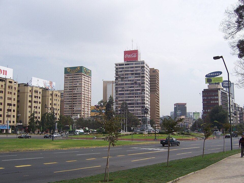 A photograph of Plaza Baquedano