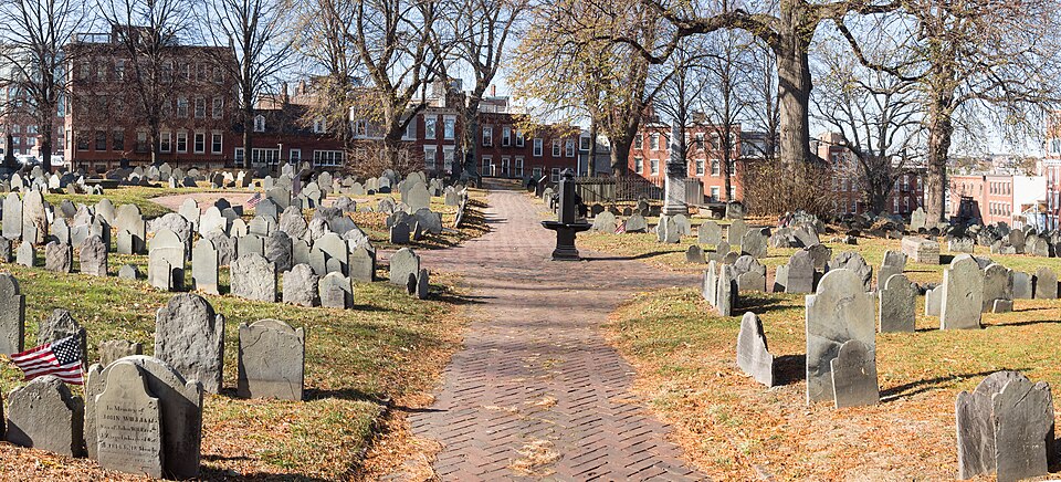 A photograph of Copp's Hill Burying Ground