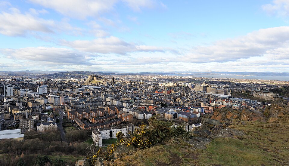 A photograph of Salisbury Crags
