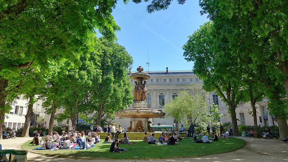 A photograph of square Louvois