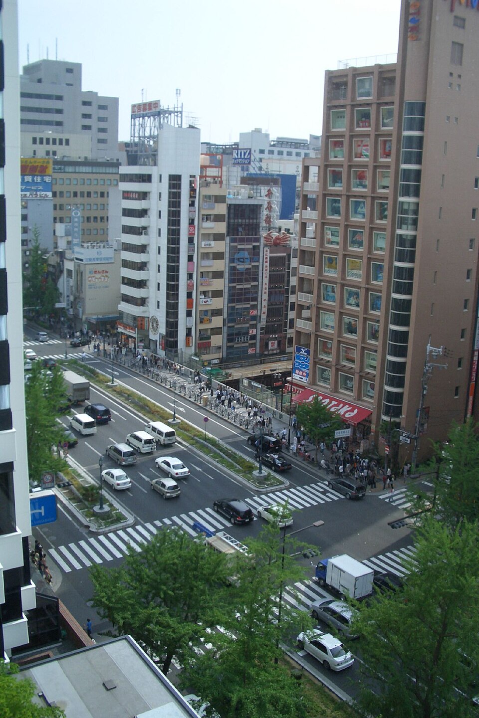 A photograph of Dōtonbori Bridge