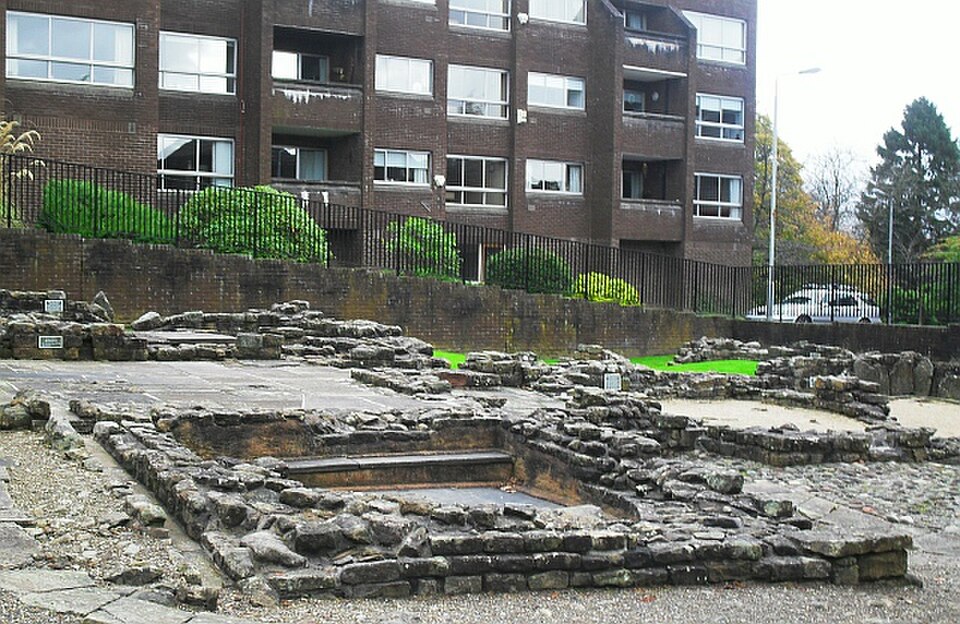A photograph of Bearsden Roman Bath House