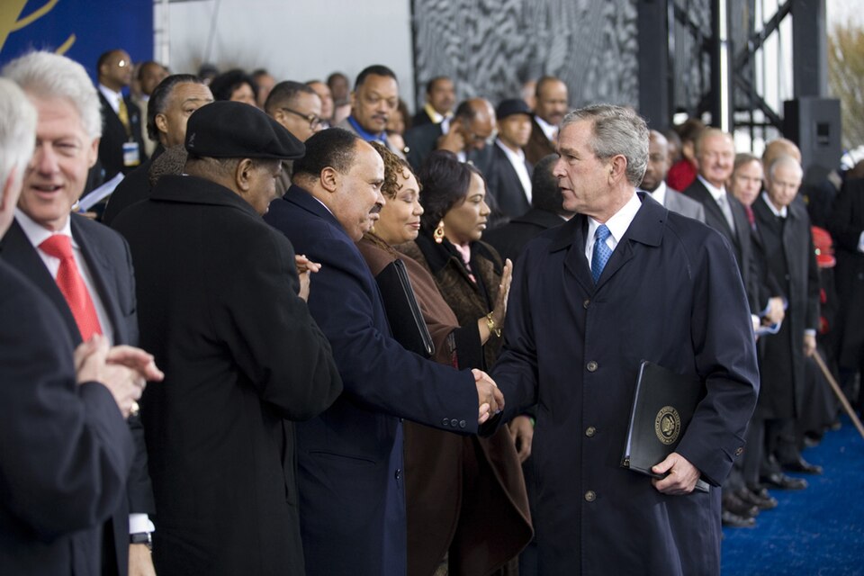 A photograph of Martin Luther King, Jr. Memorial